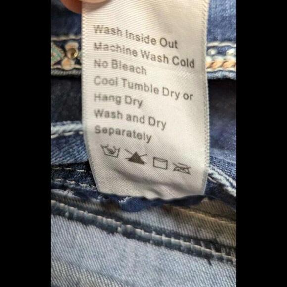 Shyanne Embellished Jeans - Size 32x32 Womens Denim Western Aztec Thick Stitch - Picture 2 of 9